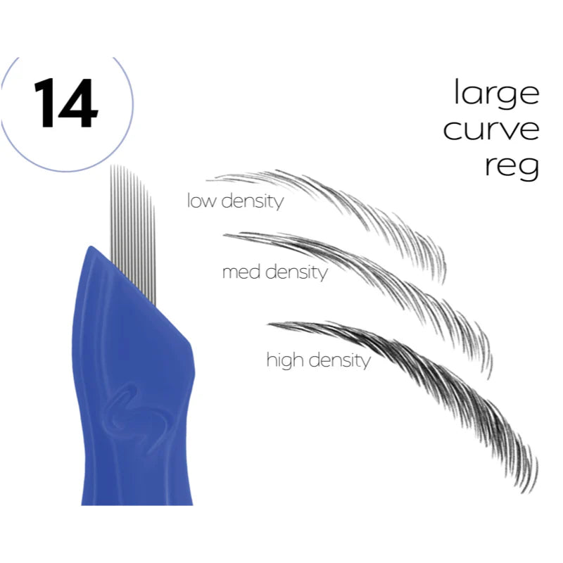 14 Prong Curved Click Tip for Microblading