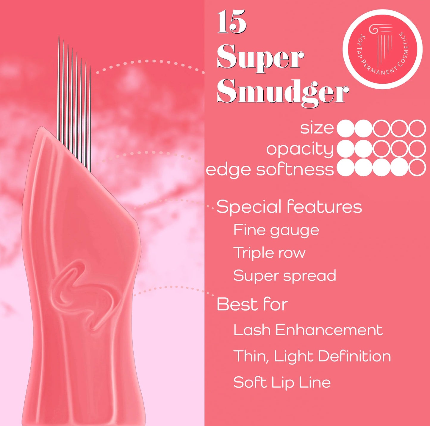 15 Prong Extra Fine Super Smudger Click Tip
